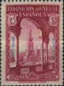 International Exhibition - Barcelona & Sevilla. Overprinted "PROTECTORADO MARRUECOS" — 5C, purple rose