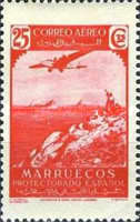 Airmail — 25C, red