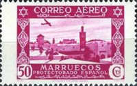 Airmail — 50C, purple red