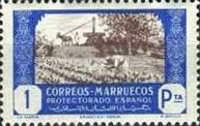 Agricultural Scenes — 1Pta, ultramarine/violet brown