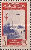 Combating Tuberculosis — 5+1 (Pta)/Pta, red/violet, Airmail