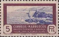 Hunting and Fishing — 5Pta, purple/bluish violet
