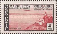 Airmail - Erection of a Postal Museum — 4Pta, black/red