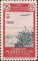 Airmail - Combating Tuberculosis — 25C, carmine/blue