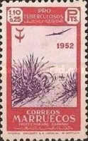 Airmail - Combating Tuberculosis — 1.10+25 (Pta)/C, carmine/violet