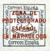 Newspaper Stamps - Spanish Postage Stamp Overprinted " ZONA DE - PROTECTORADO - ESPANOL - EN MARRUECOS" — 1/4C, green