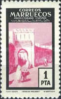 City Gates — 1Pta, rose purple/black
