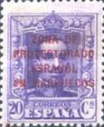 Spanish Postage Stamps Overprinted "ZONA DE - PROTECTORADO - ESPANOL - EN MARRUECOS" — 20C, violet