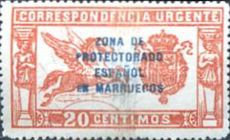 Special Delivery - Spanish Postage Stamps Overprinted — 20C, rose