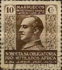 General Franco - Inscription "MARRUECOS" — 10C, dark brown