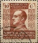General Franco - Inscription "MARRUECOS" — 10C, light brown