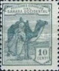 Inscription: "POSESIONES ESPAÑOLAS DEL SAHARA OCCIDENTAL" — 10C, greyish green