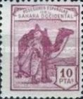 Inscription: "POSESIONES ESPAÑOLAS DEL SAHARA OCCIDENTAL" — 10Pta, reddish purple