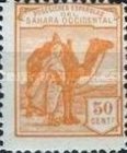 Inscription: "POSESIONES ESPAÑOLAS DEL SAHARA OCCIDENTAL" — 50C, orange