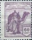 Inscription: "POSESIONES ESPAÑOLAS DEL SAHARA OCCIDENTAL" — 60C, violet