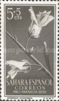 Child Welfare - Flora — 5+5 C, olive grey, Antirrhinum ramosissimum