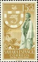 Stamp Day - Coat of Arms — 15+5 C, brownish yellow/green