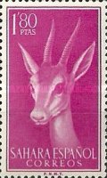 Indigenous Fauna — 1.80Pta, purple rose, Gazella dorcas
