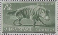 Stamp Day — 70C, green, Hyaena striata