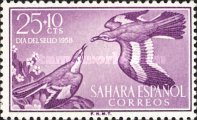 Stamp Day - Birds — 25+10 C, violet