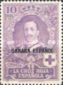 Not Issued Stamps Overprinted "SAHARA" — 10Pta, violet
