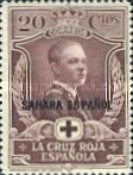 Not Issued Stamps Overprinted "SAHARA" — 20C, violet brown