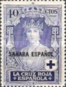 Not Issued Stamps Overprinted "SAHARA" — 40C, dark ultramarine
