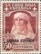 Not Issued Stamps Overprinted "SAHARA" — 50C, reddish brown