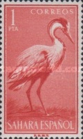 Birds — 1Pta, reddish orange, Ardea cinerea