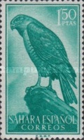 Birds — 1.50Pta, bluish green, Accipter nisus