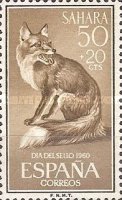 Stamp Day - Predators — 50+20 C, olive brown, Vulpes vulpes