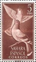 Birds — 5Pta, reddish brown, Columba livia