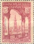 Seville - Barcelona Issue of Spain Overprinted "SAHARA" Horizontally or Vertically — 5C, purple rose