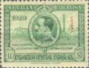 Seville - Barcelona Issue of Spain Overprinted "SAHARA" Horizontally or Vertically — 10C, yellowish green