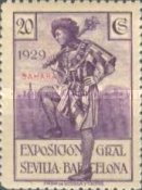 Seville - Barcelona Issue of Spain Overprinted "SAHARA" Horizontally or Vertically — 20C, violet