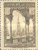 Seville - Barcelona Issue of Spain Overprinted "SAHARA" Horizontally or Vertically — 30C, dark brown