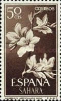Flowers - Coated paper — 50C, brown, Anabasis articulata