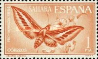 Child Welfare - Butterflies — 1Pta, orange brown