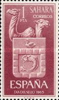 Stamp Day — 1Pta, reddish purple