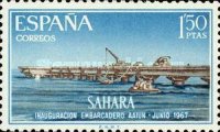 Modernization of Harbour Installations — 1.50Pta, light blue/carmine brown