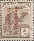 Issue of 1924 Overprinted "Republica - Espanola" - From Top to Bottom — 4Pta, dark brown