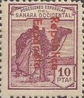 Issue of 1924 Overprinted "Republica - Espanola" - From Top to Bottom — 10Pta, reddish purple