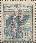 Issue of 1924 Overprinted "Republica - Espanola" - From Top to Bottom — 15C, light blue