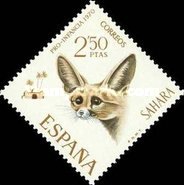 Child Welfare - Desert Fox — 2.50Pta, light brown/greyish blue