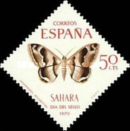 Stamp Day - Butterflies — 50C, multicoloured, Grammodes boisdeffrei