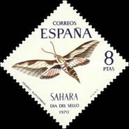 Stamp Day - Butterflies — 8Pta, multicoloured, Celerio euphorbiae