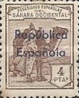 Issue of 1924 Overprinted "Republica - Espanola" - Horizontally — 4Pta, dark brown
