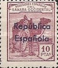 Issue of 1924 Overprinted "Republica - Espanola" - Horizontally — 10Pta, reddish purple