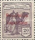 Issue of 1924 Overprinted "Republica - Espanola" - Horizontally — 20C, violet