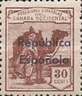 Issue of 1924 Overprinted "Republica - Espanola" - Horizontally — 30C, reddish brown